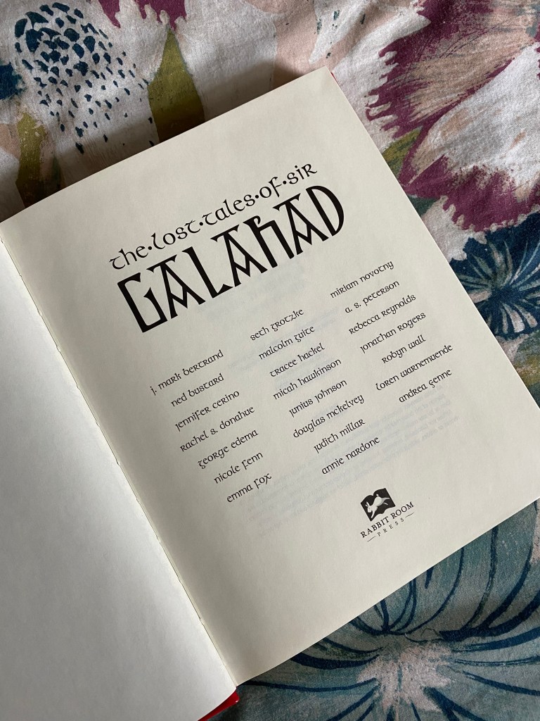 The title page and author names for The Lost Tales of Sir Galahad